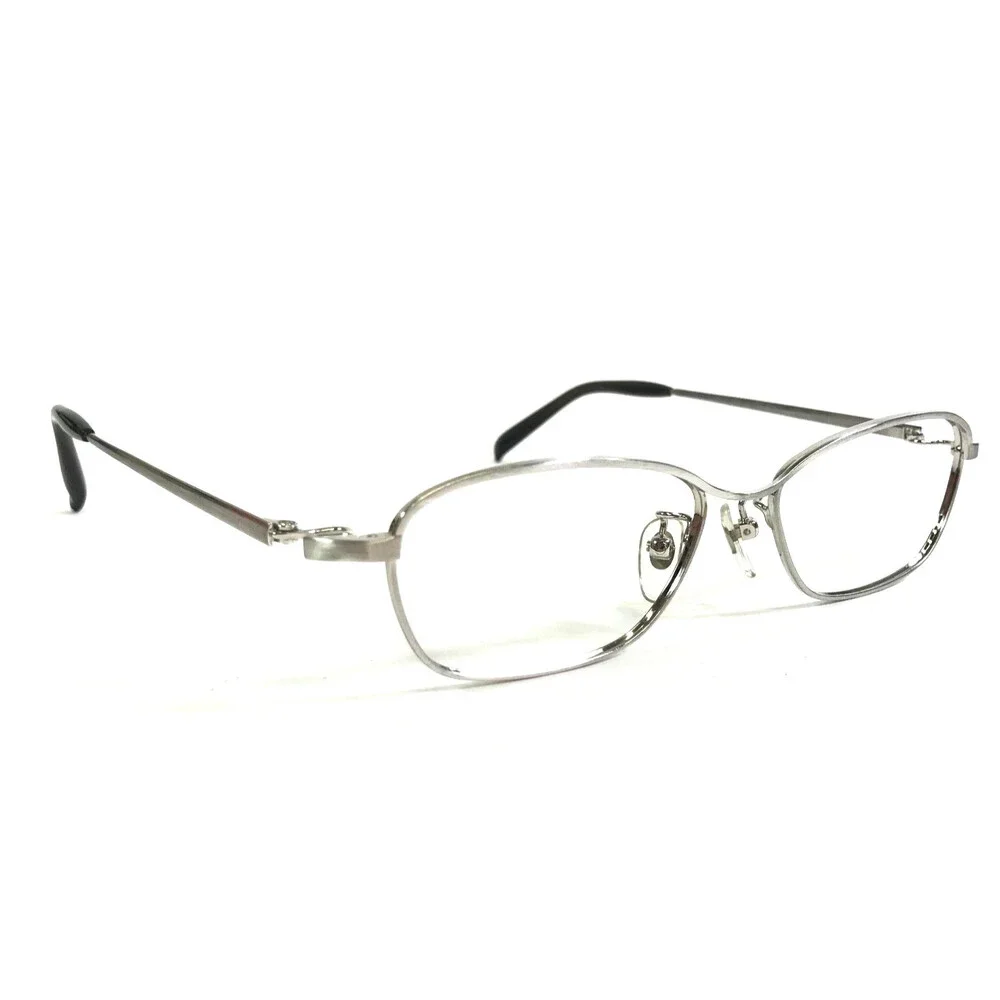 ANCCI Eyeglasses Frames A-606 18K GP Silver Cat Eye Wire Rim 52-16-140